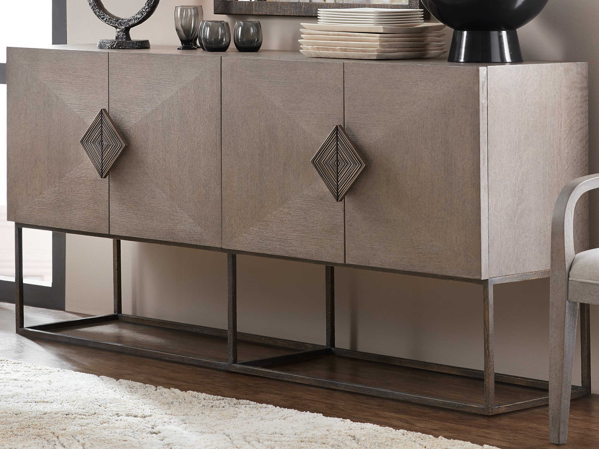 Hooker Furniture Miramar Carmel Gray Buffet HOO620075900GRY