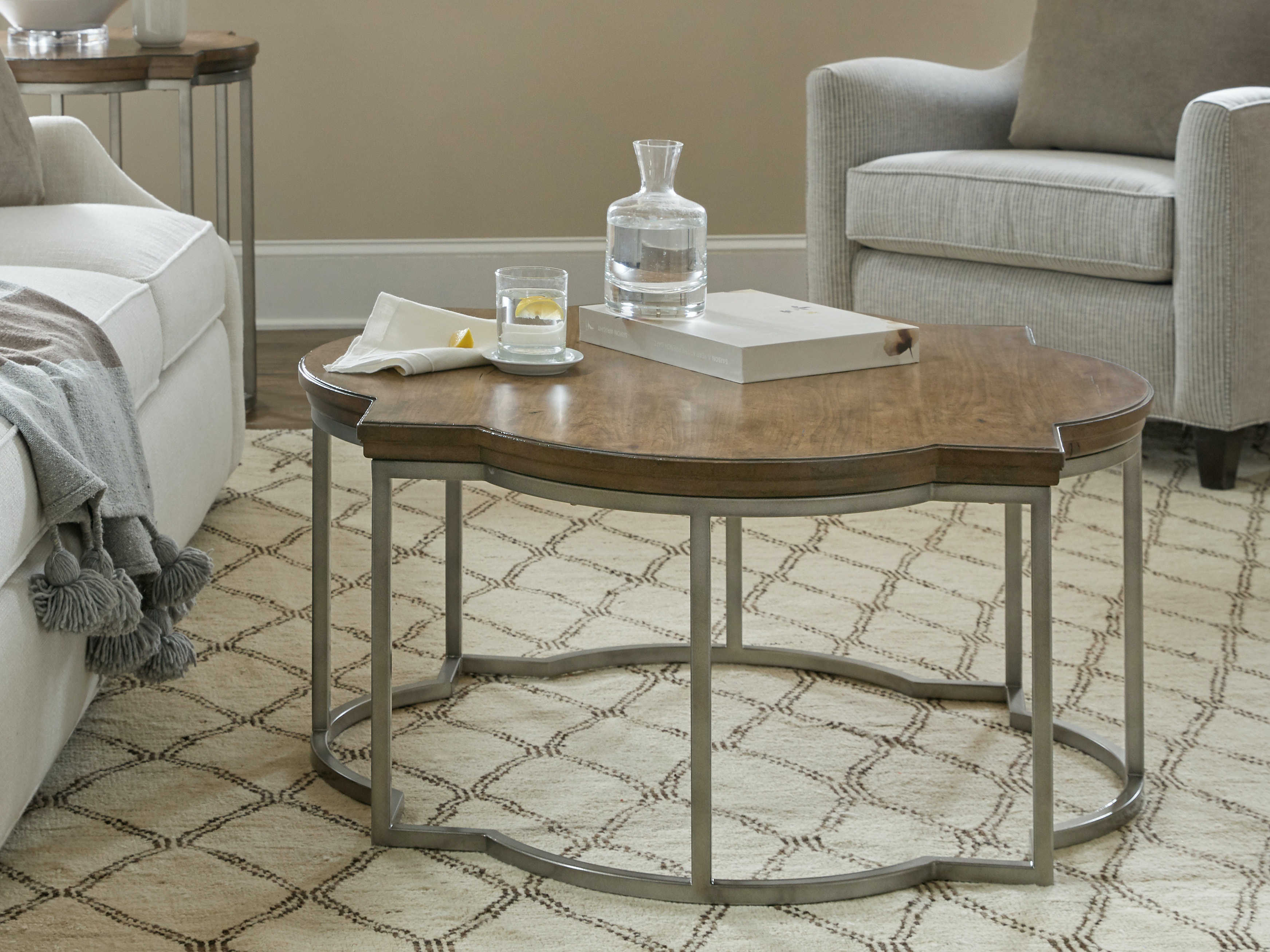 Hooker Furniture Montebello Carob Brown 38'' Wide Round Coffee Table