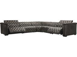 Hooker Furniture Savion Grandier 6-Piece Tufted Gray Leather