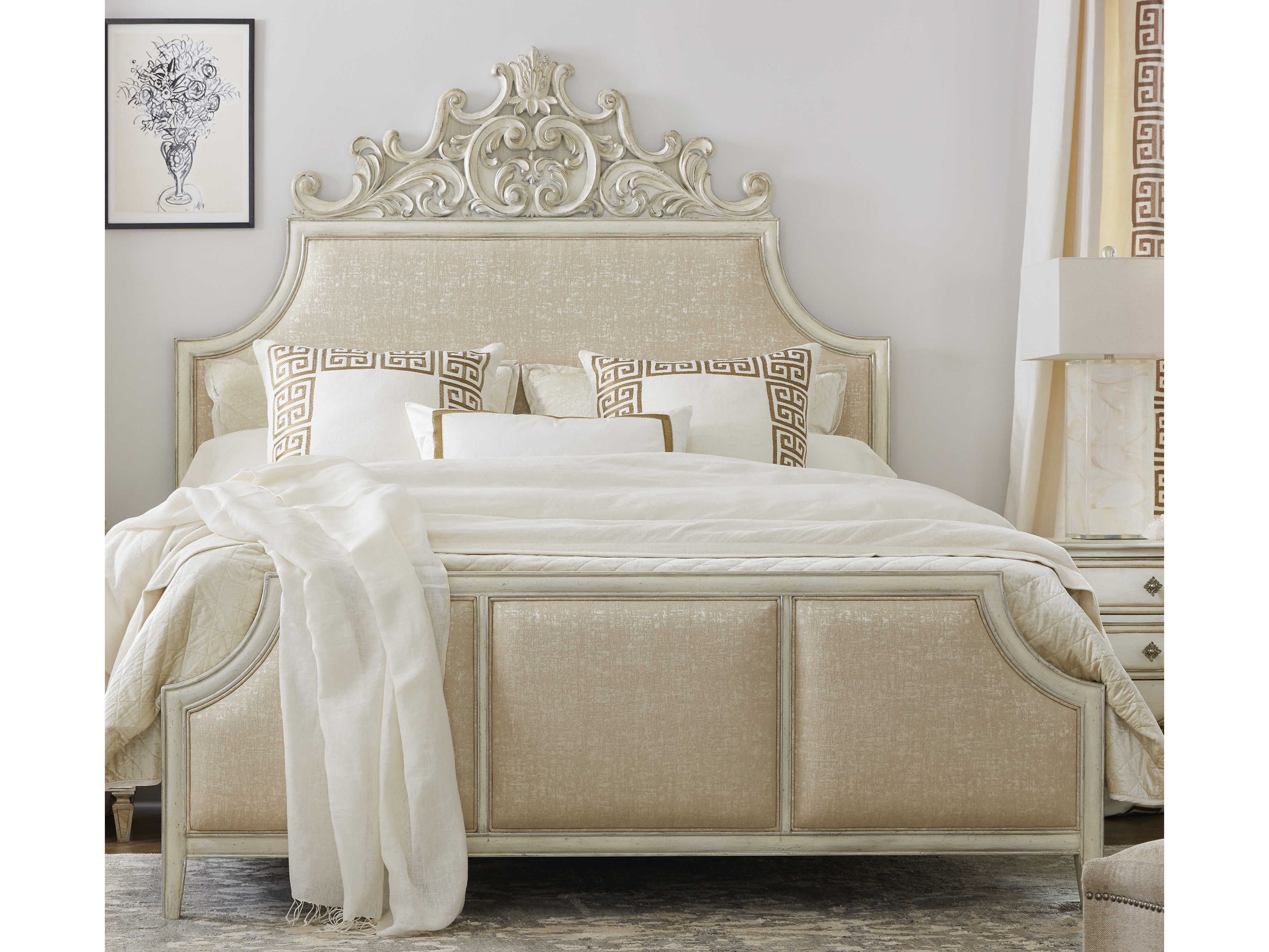 Hooker Furniture Sanctuary2 Blanc King Panel Bed HOO58659086602