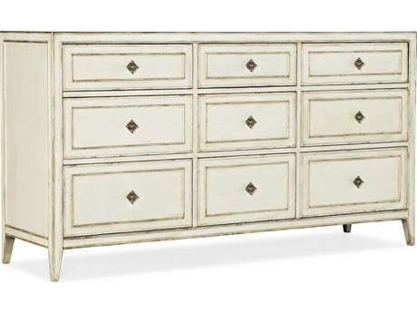 Hooker Furniture Sanctuary 2 Anastasie 9-Drawers White Hardwood Dresser