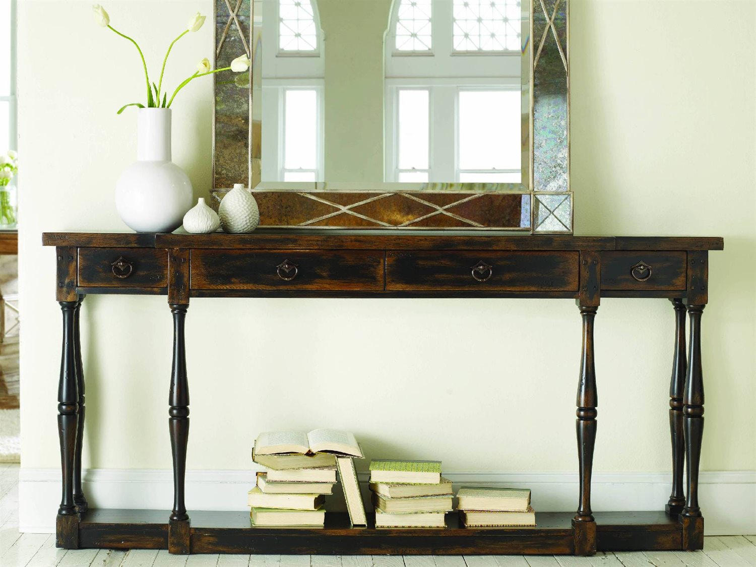 wide console table