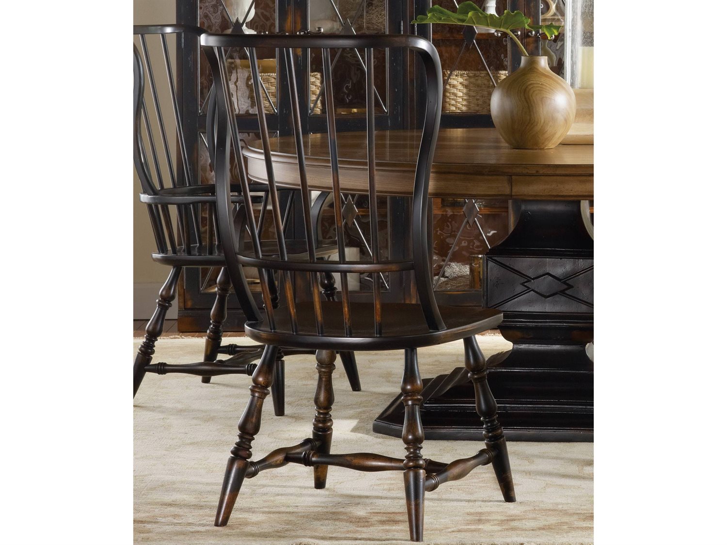 hooker dining room chairs black