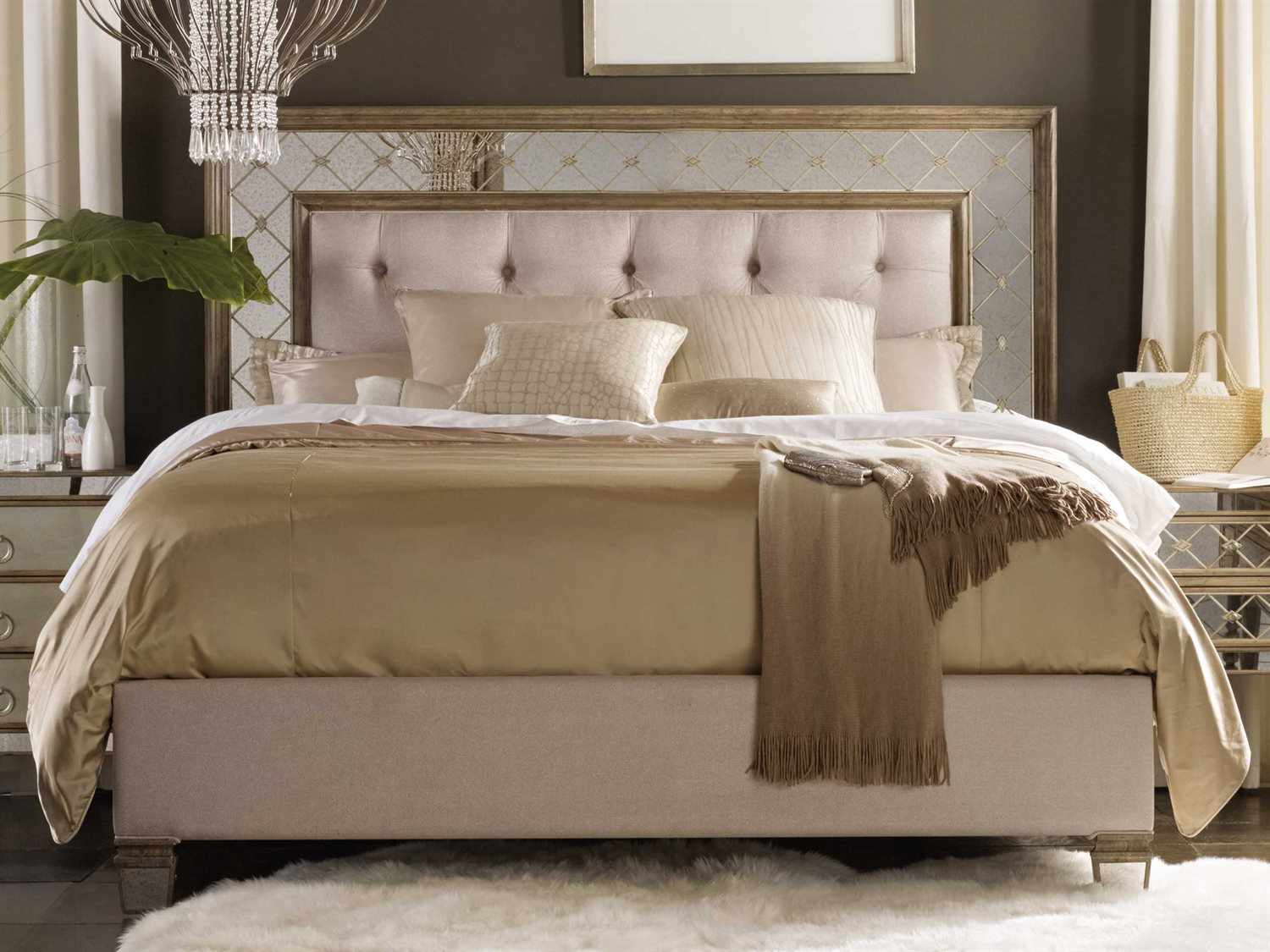 Hooker Furniture Sanctuary Upholstered King Platform Bed HOO541490866