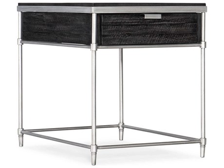Hooker Furniture St Armand Rectangular Wood Black Brushed Pewter End Table