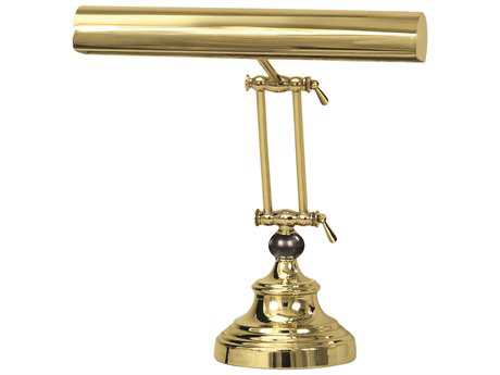 House Of Troy Advent Polished Brass Two Light Piano Desk Lamp