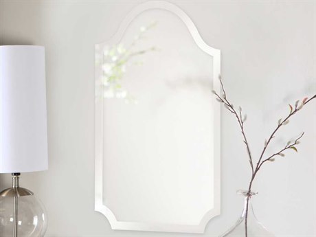 elliott howard mirror frameless rectangle scalloped quick