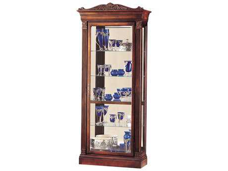 Howard Miller Embassy Hardwood Cherry Curio Display Cabinet