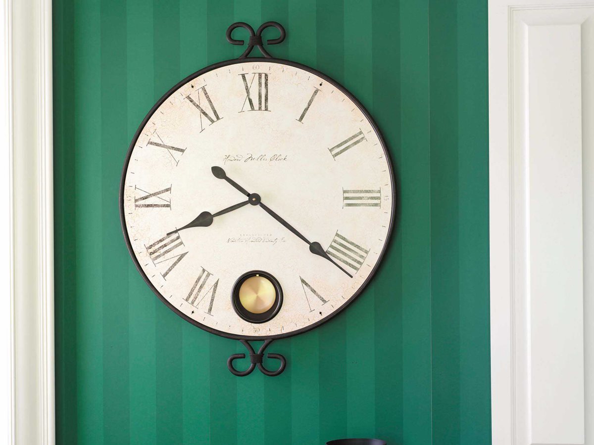 Howard Miller Magdalen Wrought Iron Oversized Gallery Wall Clock