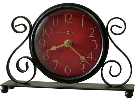 Howard Miller Marisa Charcoal Black Clock