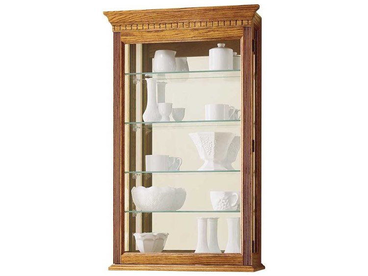 Howard Miller Montreal Golden Oak Wall Curio HOW685106