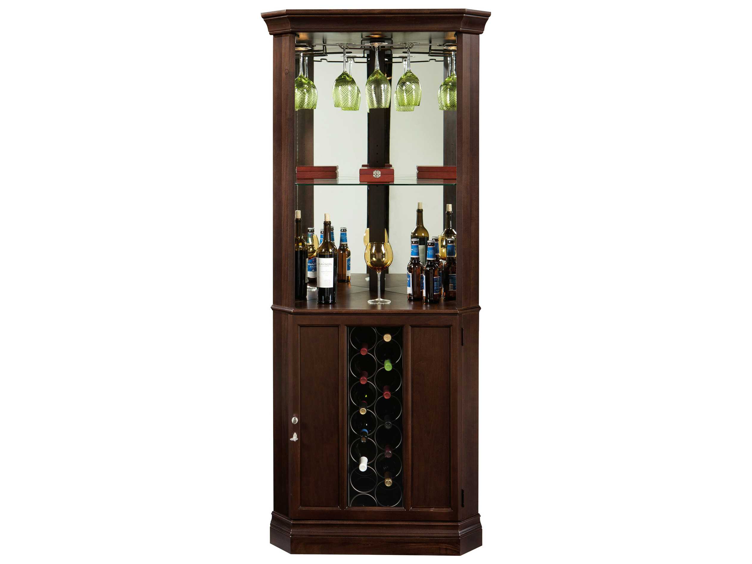 Howard Miller Piedmont Ii Espresso Wine Bar Cabinet