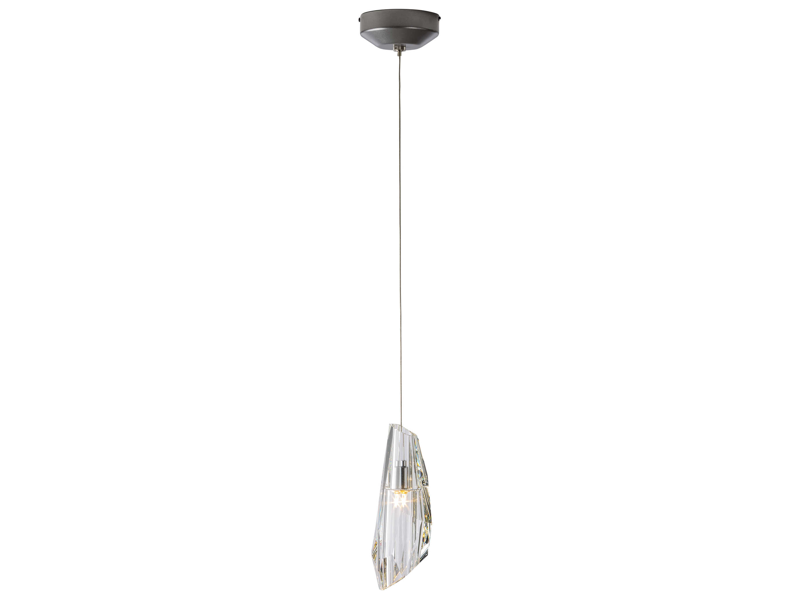 Hubbardton Forge Luma 1-light 4'' Wide Crystal Mini Pendant | HBF161321