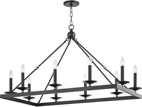 Hudson Valley Allendale 10-Light Aged Old Bronze Island Pendant