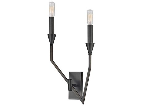 Hudson Valley Archie 2-Light Old Bronze Wall Sconce