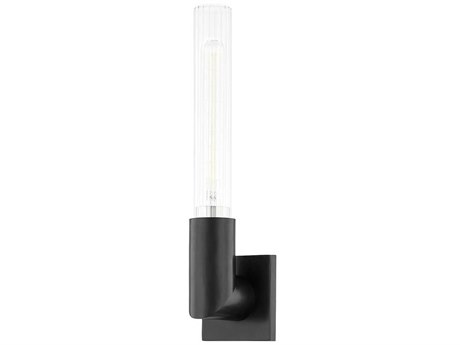 Hudson Valley Asher 1-Light Old Bronze Glass Wall Sconce