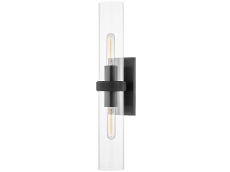 Hudson Valley Briggs 2-Light Old Bronze Glass Wall Sconce