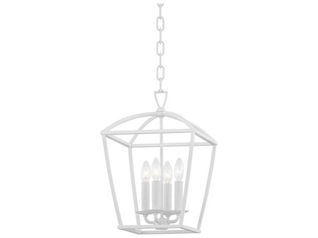 Hudson Valley Bryant 4-Light White Plaster Candelabra Chandelier