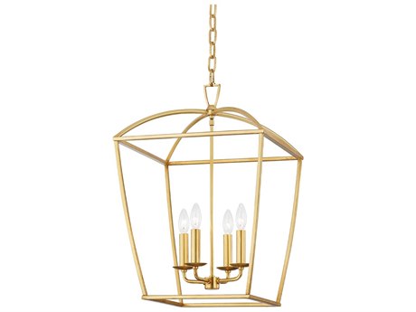 Hudson Valley Bryant 4-Light Gold Leaf Candelabra Chandelier
