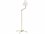 Hudson Valley Classic 59" Tall Aged Brass Soft Off White Linen Floor Lamp  HVMDSL110AGBWH