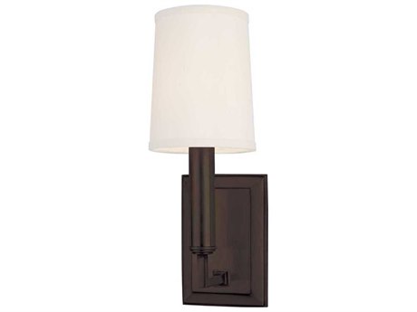 Hudson Valley Clinton 1-Light Old Bronze Off White Wall Sconce