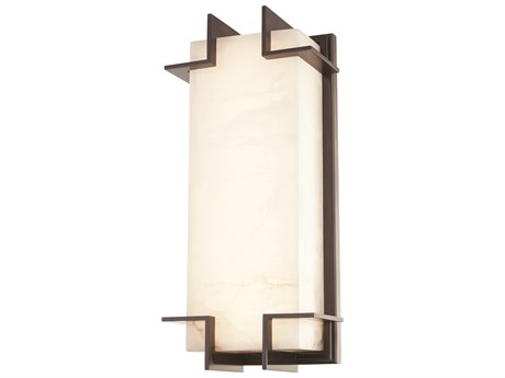 Hudson Valley Delmar 1-Light Old Bronze Off White LED Wall Sconce
