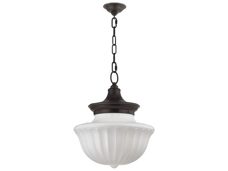 Hudson Valley Dutchess 2-Light Old Bronze White Glass Pendant
