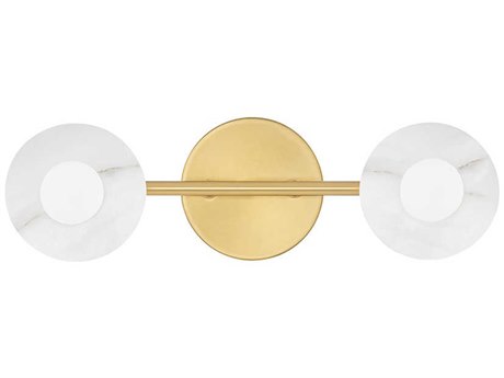 Hudson Valley Elmont 2-Light Aged Brass Vanity Light