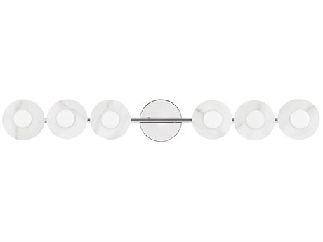 Hudson Valley Elmont 6-Light Polished Nickel Vanity Light