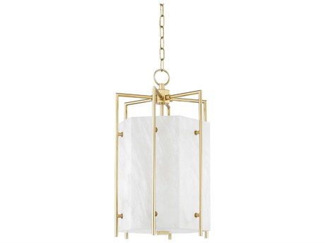 Hudson Valley Flatbush 4-Light Aged Brass LED Pendant