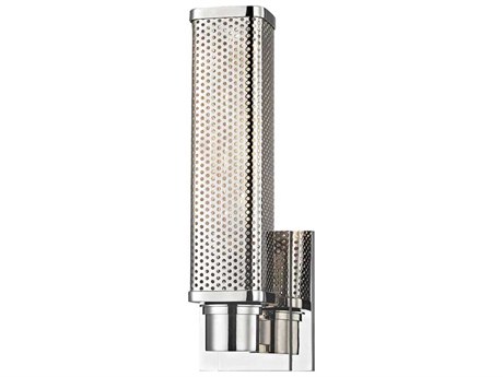 Hudson Valley Gibbs 1-Light Polished Nickel Wall Sconce