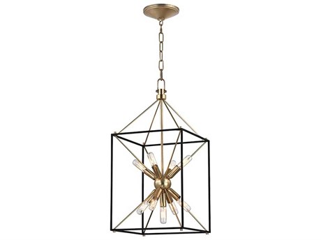 Hudson Valley Glendale 9-Light Aged Brass Pendant