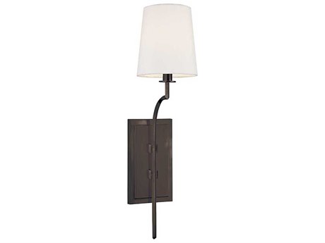 Hudson Valley Glenford 1-Light Old Bronze Off White Wall Sconce