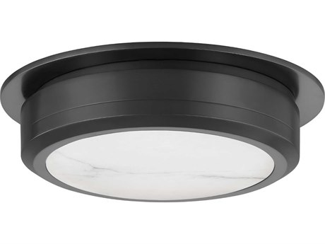 Hudson Valley Greenport 1-Light Old Bronze LED Drum Flush Mount