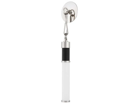 Hudson Valley Huntington 1-Light Polished Nickel Black LED Wall Sconce