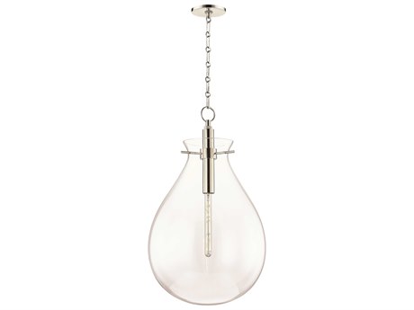 Hudson Valley Ivy 1-Light Polished Nickel Clear Glass LED Pendant