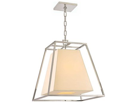 Hudson Valley Kyle 4-Light Polished Nickel Off White Empire Pendant