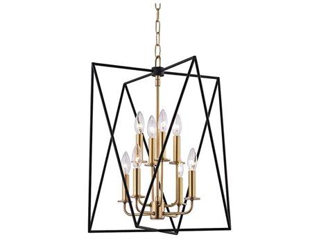 Hudson Valley Laszlo 8-Light Aged Brass Candelabra Tiered Chandelier
