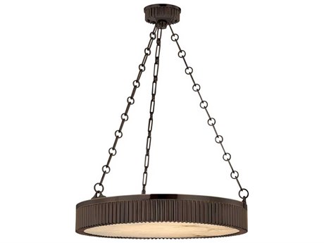 Hudson Valley Lynden 5-Light Distressed Bronze Drum Pendant