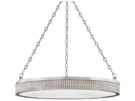 Hudson Valley Lynden 8-Light Antique Nickel Drum Pendant
