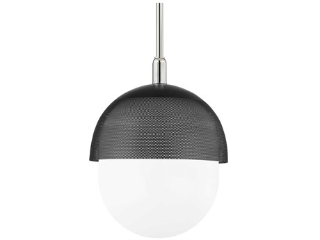 Hudson Valley Nyack 1-Light Polished Nickel Black LED Pendant