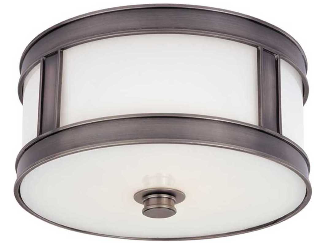 Hudson Valley Lighting Patterson Historic Nickel 1 10'' Wide Glass