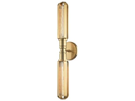 Hudson Valley Red Hook 2-Light Aged Brass Wall Sconce