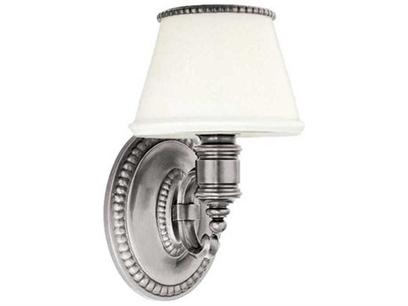 Hudson Valley Richmond 1-Light Polished Nickel Off White Glass Vanity Light