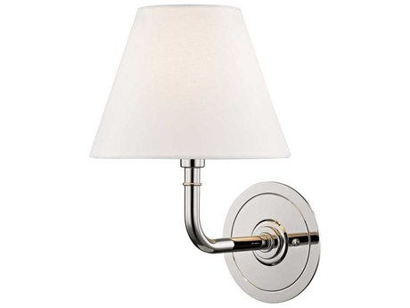 Hudson Valley Signature 1-Light Polished Nickel Wall Sconce