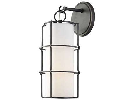 Hudson Valley Sovereign 1-Light Old Bronze Off White LED Wall Sconce