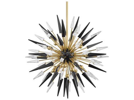 Hudson Valley Sparta 12-Light Aged Brass Pendant