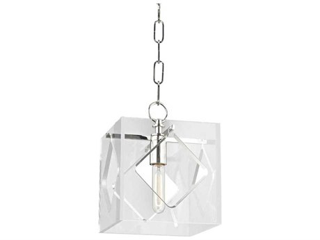 Hudson Valley Travis 1-Light Polished Nickel Clear Mini Pendant