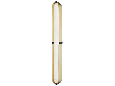 Hudson Valley Tribeca 1-Light Aged Brass Black LED Vanity Light