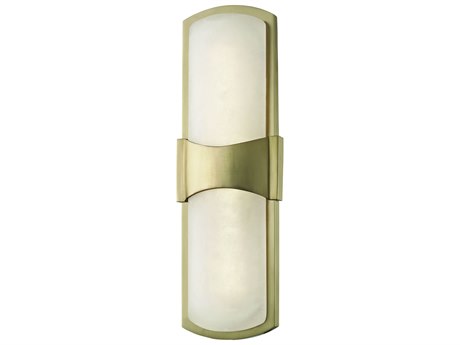 Hudson Valley Valencia 1-Light Aged Brass White LED Wall Sconce